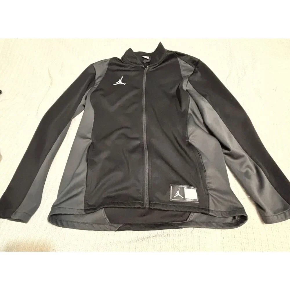 Nike Air Jordan Dri-FIT Full Zip Track Jacket Mens Medium Black